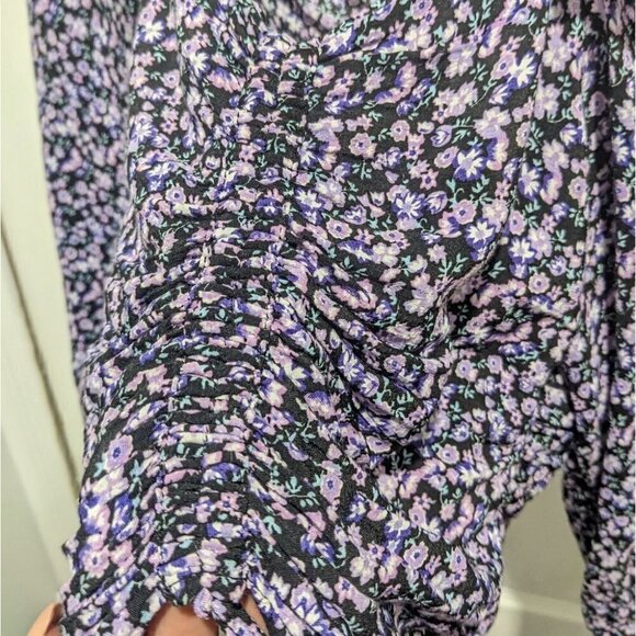 Zara | Ruched floral print crop top - Picture 8 of 9